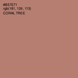 #B57E71 - Coral Tree Color Image